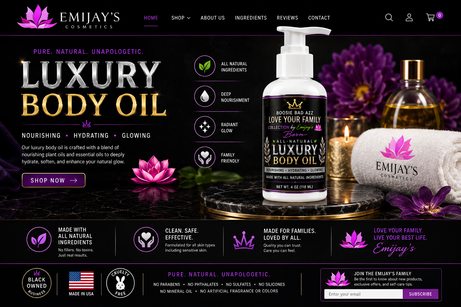 All Natural Body Oil