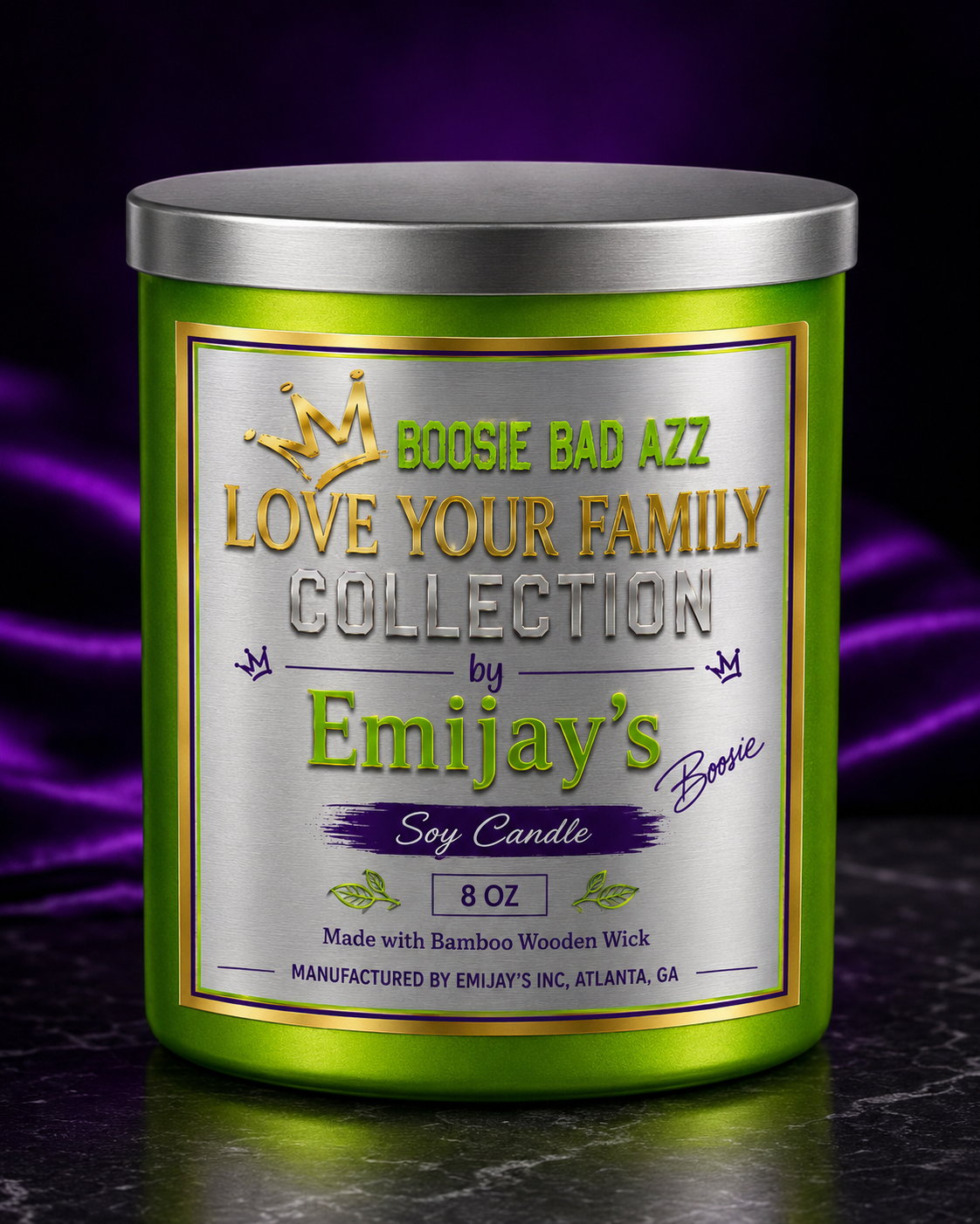 Soy Candle — Lime Green