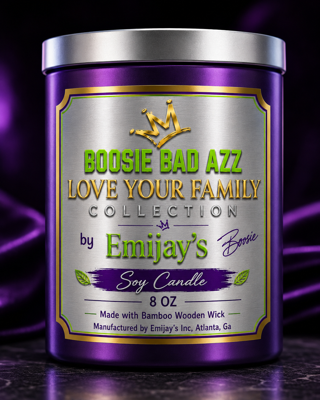 Soy Candle — Purple