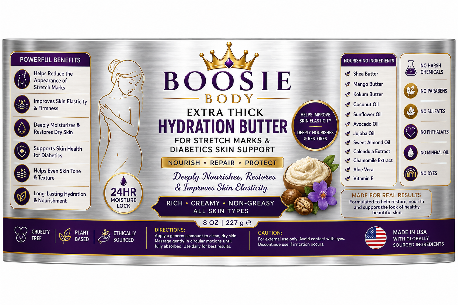 Boosie Baby Extra Thick Hydration Butter Cream