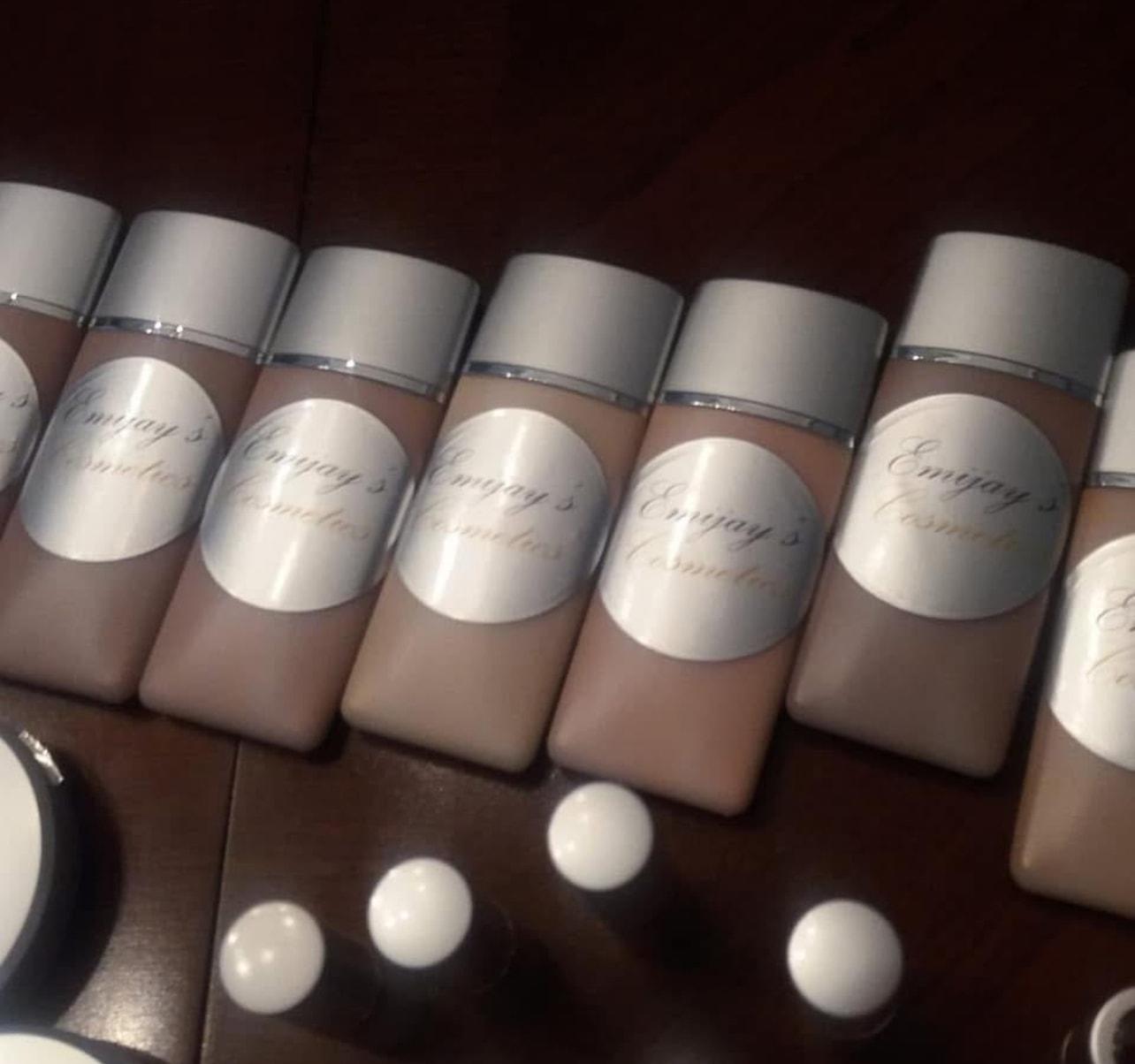 Emijay's Cosmetics foundation shades